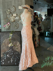 Classic Vintage Lace Floor Length Mermaid Wedding Dress